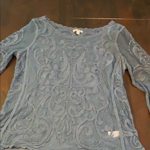 Sheer/ lace Express shirt
